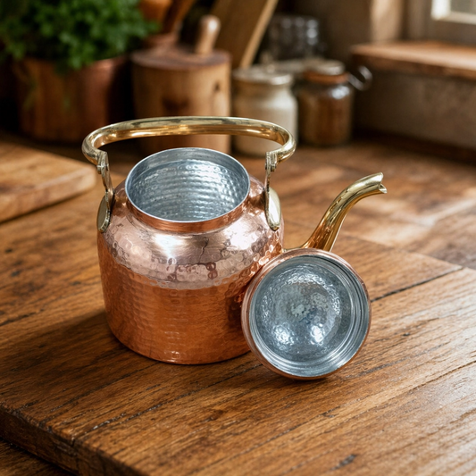 Copper Tea Kettle 950ml Tin-Lined