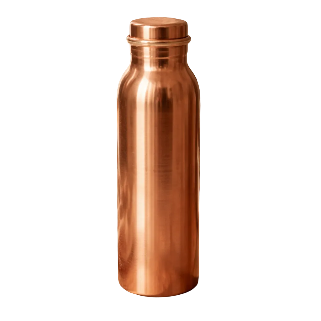 Plain smooth pure copper water bottle 950ml