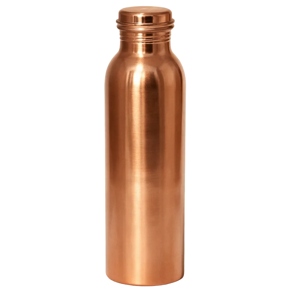 Plain smooth pure copper water bottle 950ml