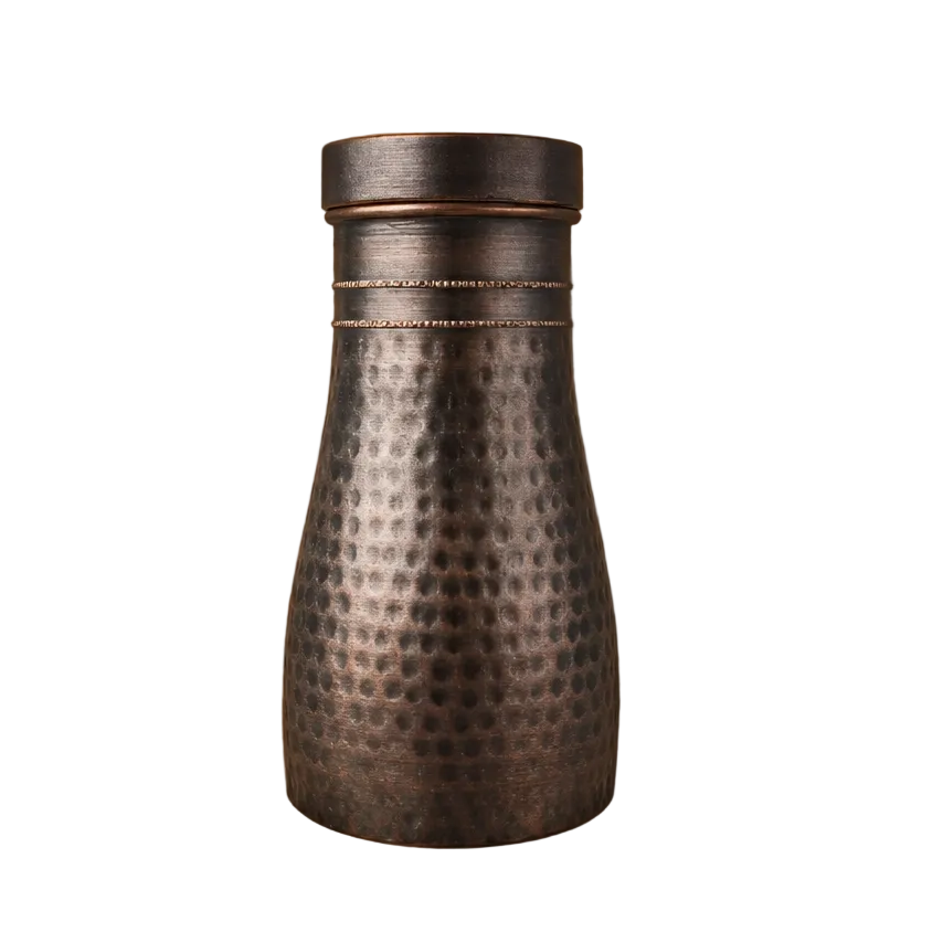 Antique hammered pure copper bedroom bottle 950ml