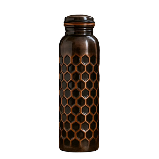 Ella’s Touch Antique Copper Water Bottle Embossed Finish 950ml