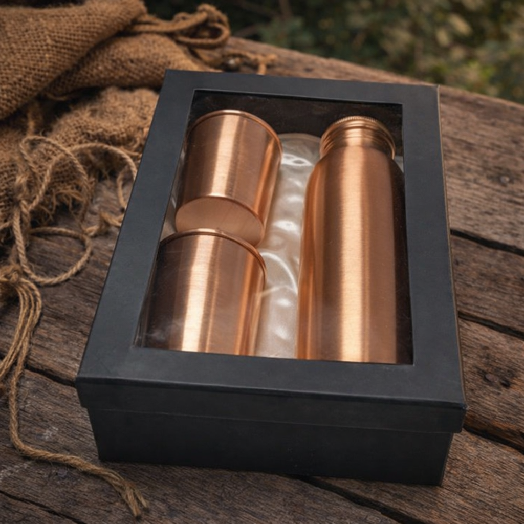 copper drinkware gift box