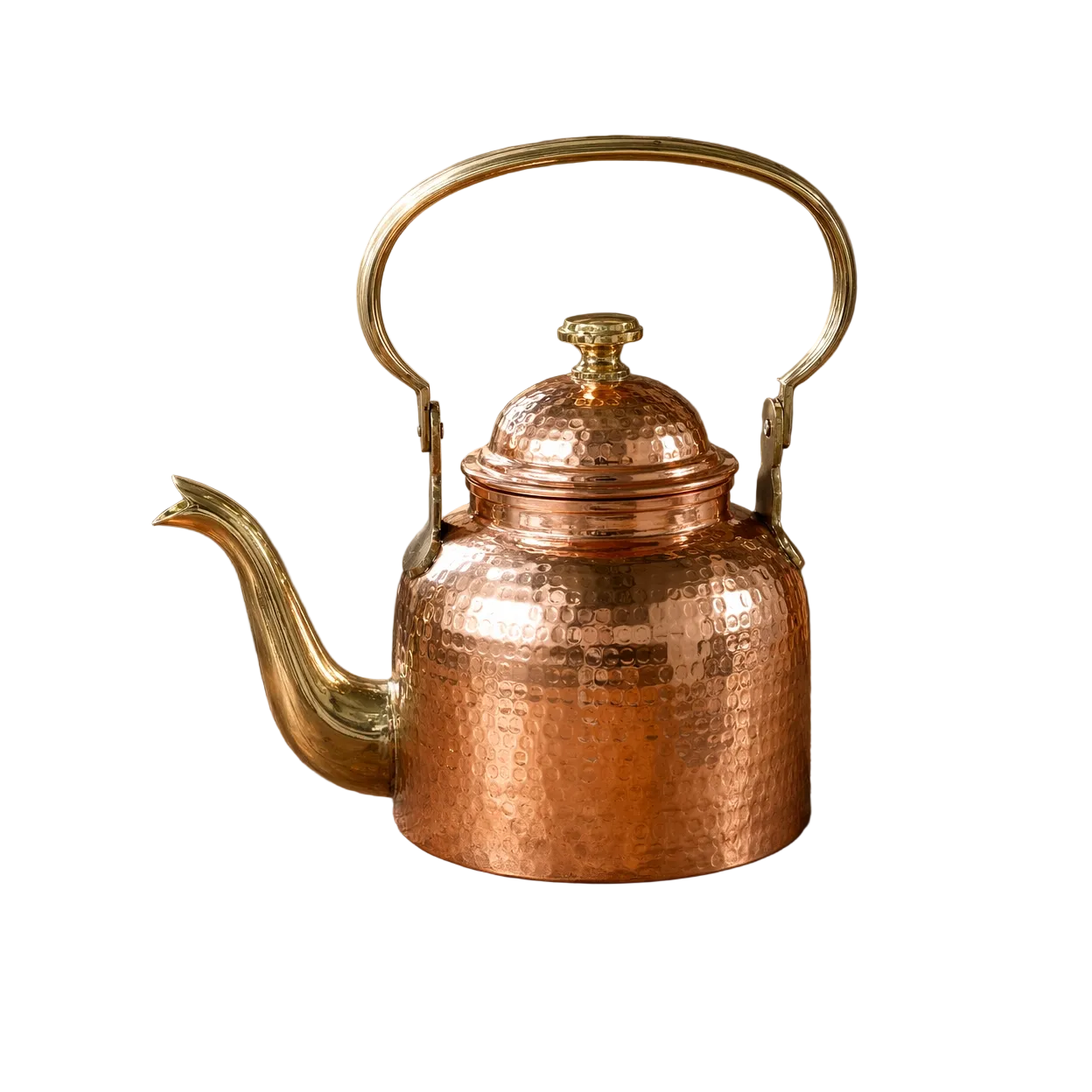 Handcrafted copper tea kettle 950ml tin-lined