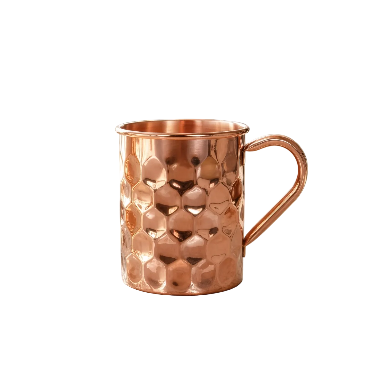 Embossed pure copper Moscow Mule mug 475ml